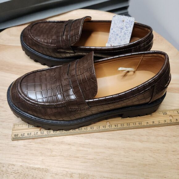 Mudd Girls Slip-On Loafer Shoes – Brown, Size 5, Unworn - Picture 8 of 11